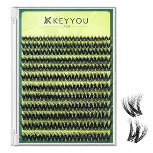 KEYYOU Lash Clusters Flora Lashes Wispy 3D Volume Look D Curl PuffSilkV3D01
