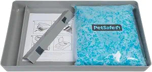 PetSafe Official ScoopFree Complete Reusable Tray - Includes 4.3 lb of Premium Blue Crystal Litter - Compatible with All ScoopFree Complete Automatic Self Cleaning Litter Box Systems