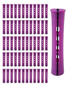 60pcs Perm Rods, 0.75inch Plastic Hair Curlers for Women
