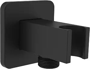 Solid Brass Square Wall Supply Elbow with Flange, One-Piece Design