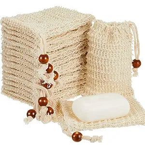 Cunhill 80 Pack Soap Saver Bags Exfoliating Soap Pouch, 3.5x5.5 Inch