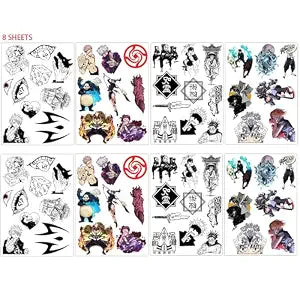 Anime JJK Halloween Face Temporary Tattoos���8 S