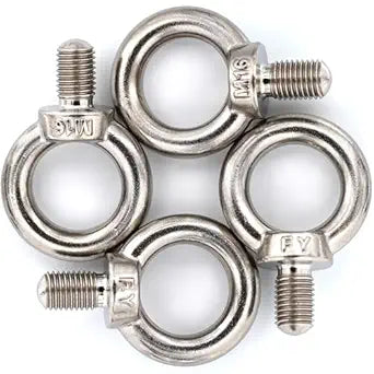 Stainless Steel Machinery Shoulder Lifting Eye Bolt (M16, 4 Items)