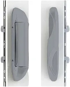 8.7" Interlock Intuition Sliding Glass Door Handle Kit Replacement - Fix and Repair Patio Door Hardware - Silver