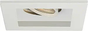 WAC Low Voltage Multiples Recessed Single Light Trim in White, MT-116HS Housing Sold Separately