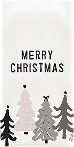 Santa Barbara Design Studio Tea Towel Holiday Collection Christmas Village 100% Cotton Dish Towel, 28" x 18", Merry Christmas