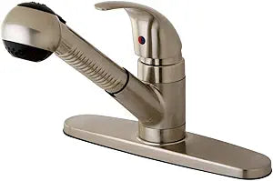 Kingston Brass KB6708LL+ Legacy Pull-Out Kitchen Faucet, Satin Nickel Finish