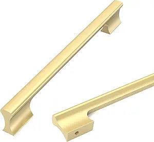 Asidrama 10 Pack 7.5 Inch(192mm) Brushed Gold Kitchen Cabinet Handles, Cabinet Pulls Kitchen Cabinet Hardware Cupboard Handles Drawer Pulls