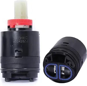 N40HKC Ceramic Shower Faucet Cartridge Replacement, Black, 2.97x1.58 Inches, Pressure Balancing, Universal Compatibility for Tub, Shower Systems