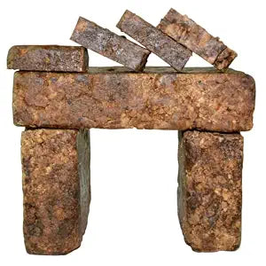 Plant Guru Raw African Black Soap 2 lbs. Bulk Bars 100% Pure Natural From Ghana.