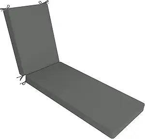 Favoyard Outdoor Lounge Chair Cushion 72x21x3 in Rainproof Color Fade-Resistant & Removable Cover Patio Chaise Lounge Cushion with High Resilience Insert Straps Hidden Zipper for Pool Lounge Chairs