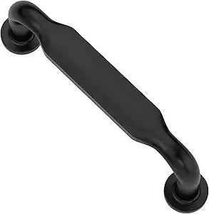 Alzassbg 15 Pack Matte Black Cabinet Handles, 3 Inch(76mm) Hole Centers Arch Modern Cabinet Pulls Kitchen Hardware for Cabinets AL3503MB