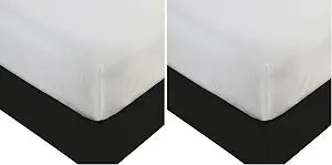 BLISSFORD Plastic Mattress Protector - Heavy Duty, Fitted Vinyl - Plastic Mattress Cover Full, Rubber Sheets for Bedwetting Adult or Child, 100% Waterproof Sheets Full Size (Pack of 2)