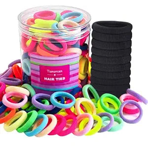 130 Pcs Baby Hair Ties Set for Girls Toddlers Elastics Ponytail Holders