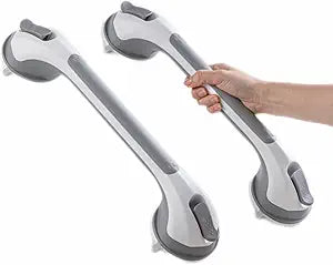 TAILI Grab Bars for Shower,Suction Shower Handles Rails,2 Pack,16.8",Grey