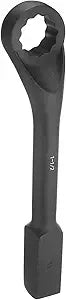 HARFINGTON 1-1/2 Inch 12-Point Flat Strike Wrench Slogging Ring Spanner Straight Handle Box End Wrench