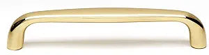 Alno 6" Pull, UNLACQUERED Brass