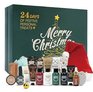 Advent Calendar 2026 for Men - 24 Days of Christmas Countdown Calendar Mens Advent Calendar for Adults, Holiday Gifts for Men Dad Boyfriend Surprise Christmas Gift for Men's Beard Care Grooming