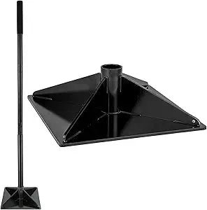 Upgraded 0.12 Psi Compaction Pressure Effortless Heavy-Duty 10"x10" Steel Tamper - Ergonomic Soil Tamper Tool with 48" Handle, Garden Landscaping Hand Tools for Ground & Gravel Leveling Dirt Compactor