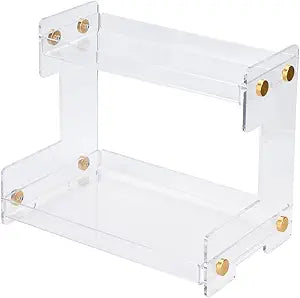 Bathroom Counter Organizer 2-Tier Bathroom Organizer Countertop Cosmetics Organizer Vanity Storage Shelf Rack for Bathroom Bedroom Kitchen