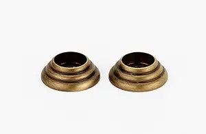 Alno D117-AEM Appliance Traditional Rosettes Pull, Antique English Matte, 1-3/4"