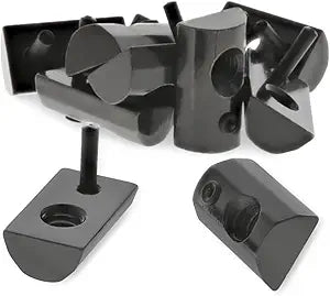 8020, 3283, 15 Series, 1/4-20 Steel Roll in T-Nut with Flex Handle - T Slot Accessories for T Slot 80/20 Aluminum Extrusion - Hardware Nuts (25 Pack)