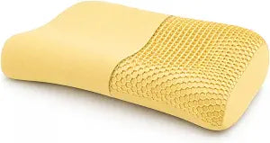 Pampkin Cervical Neck Pillow for Sleeping & Neck Pain Relief | Memory Foam Pillow with Cooling Gel | Dual Height Pillow for Side, Back & Stomach Sleepers