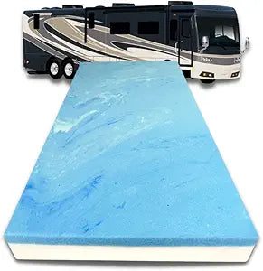 FoamRush 4-Inch Truck (36" x 76") Gel Memory Foam Mattress Replacement, Medium Firm, Comfort Pressure Relief Support, Made in USA, Camper Trailer RV Travel, Cover Not Included