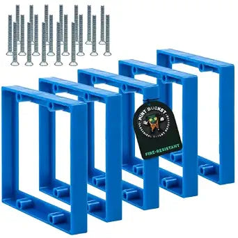 Mint Bucket Brands 1/2" Double Gang Outlet Box Extenders, Includes Screws, Electrical Box Extender for Outlets & Switches, Pack of 5