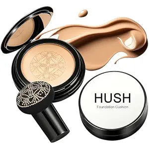 Hush Foundation for Mature Skin���������Warm Tone CC Air Cushion Foundation���������Moisturizing & Skin-Care Air Cushion Foundation���������Glow