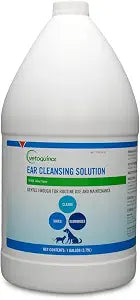 Vetoquinol Ear Cleansing Solution - Gentle Cleaner to Remove Dirt & Debris - Easy-to-Use Drops for Cats & Dogs - Support Clean and Fresh-Smelling Ears - Ideal for Routine Pet Hygiene - 1 Gallon