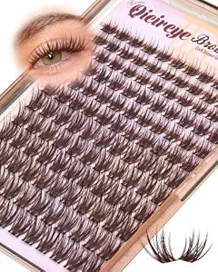 Dark Brown Lash Clusters Natural Wispy Eyelash Clusters 10-16mm