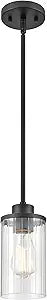 ML Lighting Beverlly 1-Light Mini-Pendant Light Matte Black