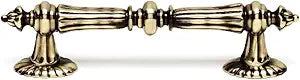 Alno A7529-PA Ornate Traditional Pulls, Polished Antique