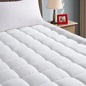 EASELAND Mattress Pad Twin XL Pillow Top Mattress Cover Quilted Fitted Protector Single Cotton Top 8-21" Deep Pocket Mattress Topper(39x80 Inches)