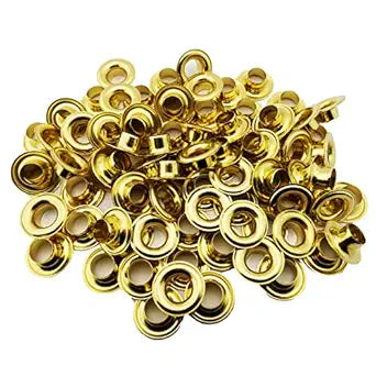 C.S. Osborne Brass Grommets & Washers #G1-4 Size 4 (1/2" Hole) 144 Sets