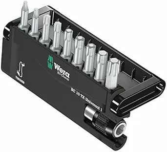 Wera - 5056164001 Torsion 8167-9 TORX/TZ Sheet Metal Bit Set