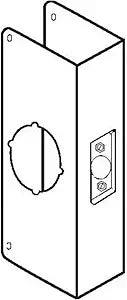 Don-Jo 200-CW 22 Gauge Stainless Steel Wrap-Around Plate, Oil Rubbed Bronze Finish, 4-1/4" Width x 9" Height, 2-3/4" Backset, 2" Door Size, for Thicker Doors