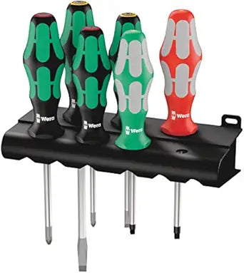 WERA Screwdriver 6 Piece Set with Laser Tip