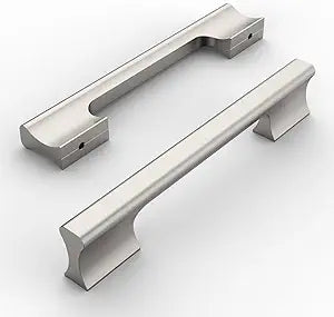 Amerdeco 10 Pack Brushed Satin Nickel Cabinet Pulls 5 Inch(128MM) Hole Centers Kitchen Cabinet Handles Hardware Kitchen Handles for Cabinets Cupboard Handles Drawer Pulls ZH0056