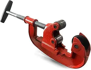 QWORK Professional Pipe Cutter Tool for 1-3" Pipes - Ideal for Plumbing, Automotive, and Construction Projects