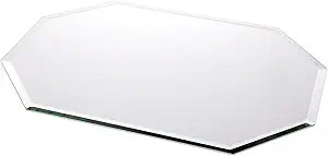 Plymor 13" x 18" Long Octagon, 5mm Thick Beveled Glass Mirror