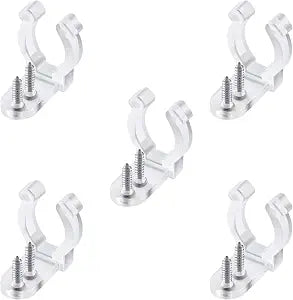 50 Pack Rope Light Clips Clear 1/2 Inch Heavy Duty Mounting Clip