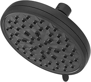 Pfister HydroFuse 6-Function High Pressure Shower Head 2.5 GPM Matte Black Fixed Showerhead with Multi-Setting Spray Modes and Easy Clean Nozzles Model 015HF01SDB