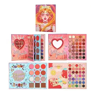 82 color shiny matte multi color eye shadowhighlight beautiful girl pattern multi-function makeup paletteEyeshadow Set Eyeshadow Brush Cosmetic