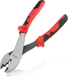 Wire Crimping Tool with Wire Cutter, 8-Inch Electrical Pliers