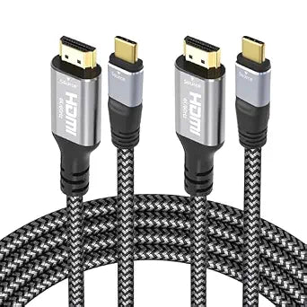 Cyberguys! USB C to HDMI Cable, 4K 60Hz, 3 FT, 2-Pack