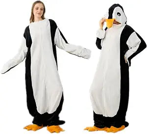 Wearable Penguin Blanket Hoodie Sleeping Bags Super Soft Warm Cozy Flannel Fleece Blanket Penguin Gifts(S,Suitable Height 4'5"-4'9")