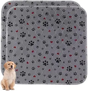 Washable Pee Pads for Dogs,2 Pack Extra Large 72"x72" Super Absorbent Reusable Puppy Pads,Non-Slip 100% Waterproof Dog Pee Pads,Pet Training Pads for Couch, Crate,Potty Training,Floor