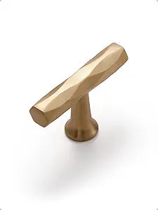 Champagne Bronze Cabinet Knobs 10 Pack Hammered Cabinet Handles Decorative Kitchen Drawer Dresser Cupboard Bathroom Vanity Cabinet Hardware Rhombus